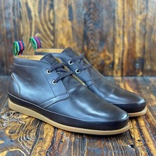 STIVALI CHUKKA PAUL SMITH DA UOMO CLEON IN PELLE DI VITELLO MARRONE UK 7/US 8 VENDITA AL DETTAGLIO $350