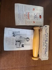 Vintage H&H Foot Exerciser Massage Tool Wood Looks Unused Hussman Holmes