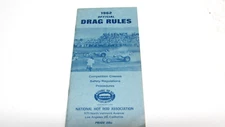 1962 NHRA RULE BOOK DRAG RULES NATIONAL HOT ROD ASSOCIATION