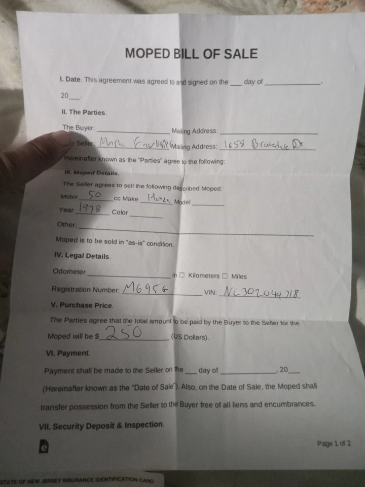 Honda Express vende el cuadro  Foto 2 de 4