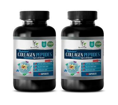 hot sexy hair support me - COLLAGEN PEPTIDES - collagen face moisturizer 2 BOTTL
