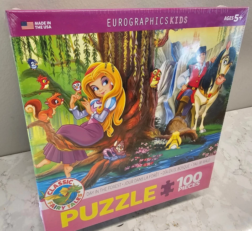 Rapunzel - Rompecabezas Día en el Bosque - 100 Piezas 19"x13" EuroGraphics Foto 3 de 4