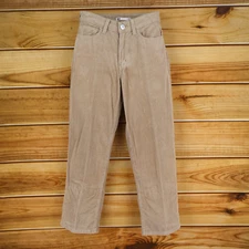 SO Goods For Life Corduroy Pants High Rise Straight Juniors 7 28W Beige Pockets