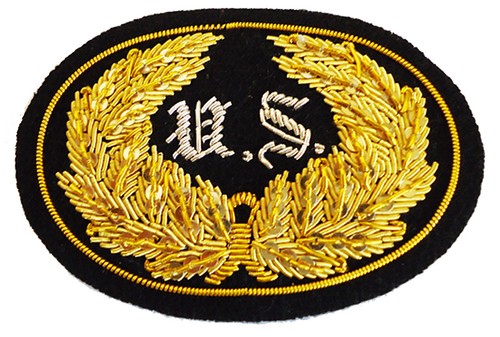 American Civil War Union US Officers Black Badge With Gold Slouch Hat Cord - Picture 3 of 5