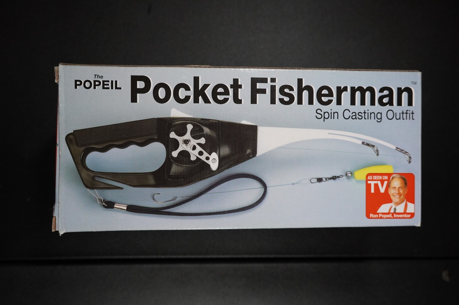 Rocco Popeil Original Pocket Fisherman Spin Casting Outfit 2005 New In