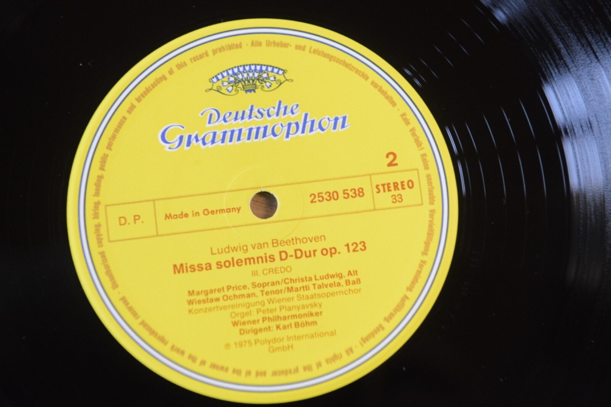 Beethoven Missa Solemnis Op.123 Böhm WPO 2 LP DGG 413 191-1 | eBay