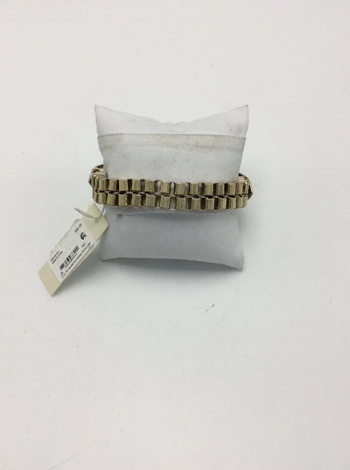 Pulsera Kenneth Cole $45 tono oro cuentas cristal medio elástico 730B Foto 3 de 4