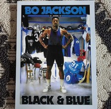 Bo Jackson Black and Blue Poster