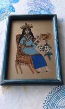 Quadretto vintage con cornice legno