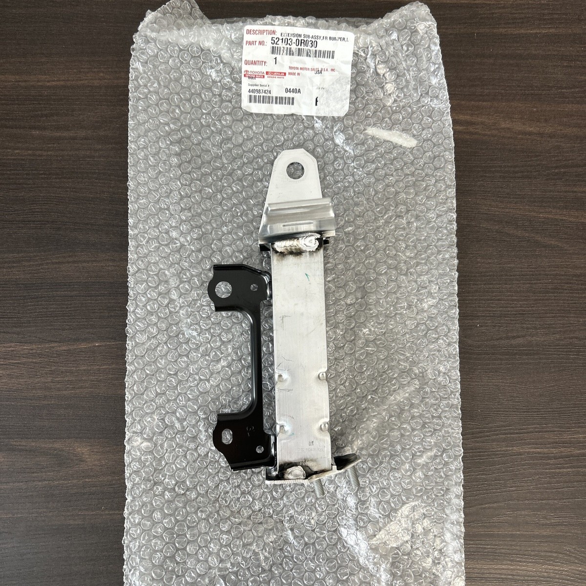 2019-2021 Toyota Rav4 Driver LH Front Bumper Extension RAV4 52103