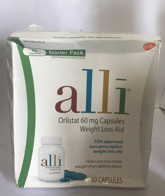 alli Orlistat 60mg Weight Loss Supplement Pills 60 Count for sale