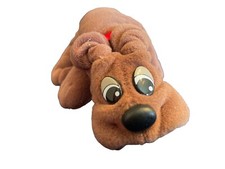Vintage 1980's Small 8  Pound Puppy Plush Puppies Tonka Brown Dog Stuffed Animal