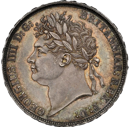 Great Britain - 1821 George IV - CROWN - NGC MS61 - MAGNIFICENT TONING!
