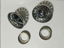 2 Pack - Kitchen Sink Strainer and Stopper Combo Basket with locknut and washer.
