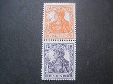 Deutsches Reich Zusammendruck MiNr. S8 Falz*   (AA 029)