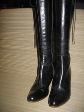 John Fluevog Rooibos black leather boots. Sz. 7