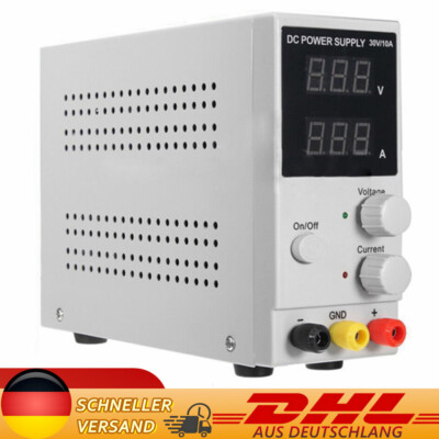 Labornetzgerät Labornetzteil DC Trafo Regelbar 0-30V 0-10A 300W Schaltnetzteil