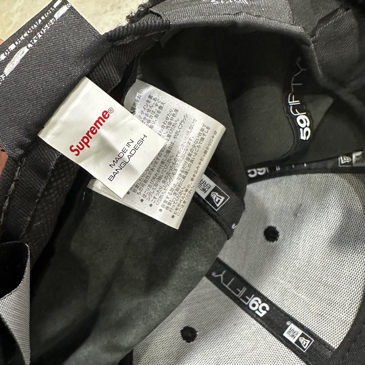 Supreme x New Era Leather Ear Flap Faux Shearling Fitted Hat Supreme x New Era Leather Ear Flap Faux Shearling Fitted Hat