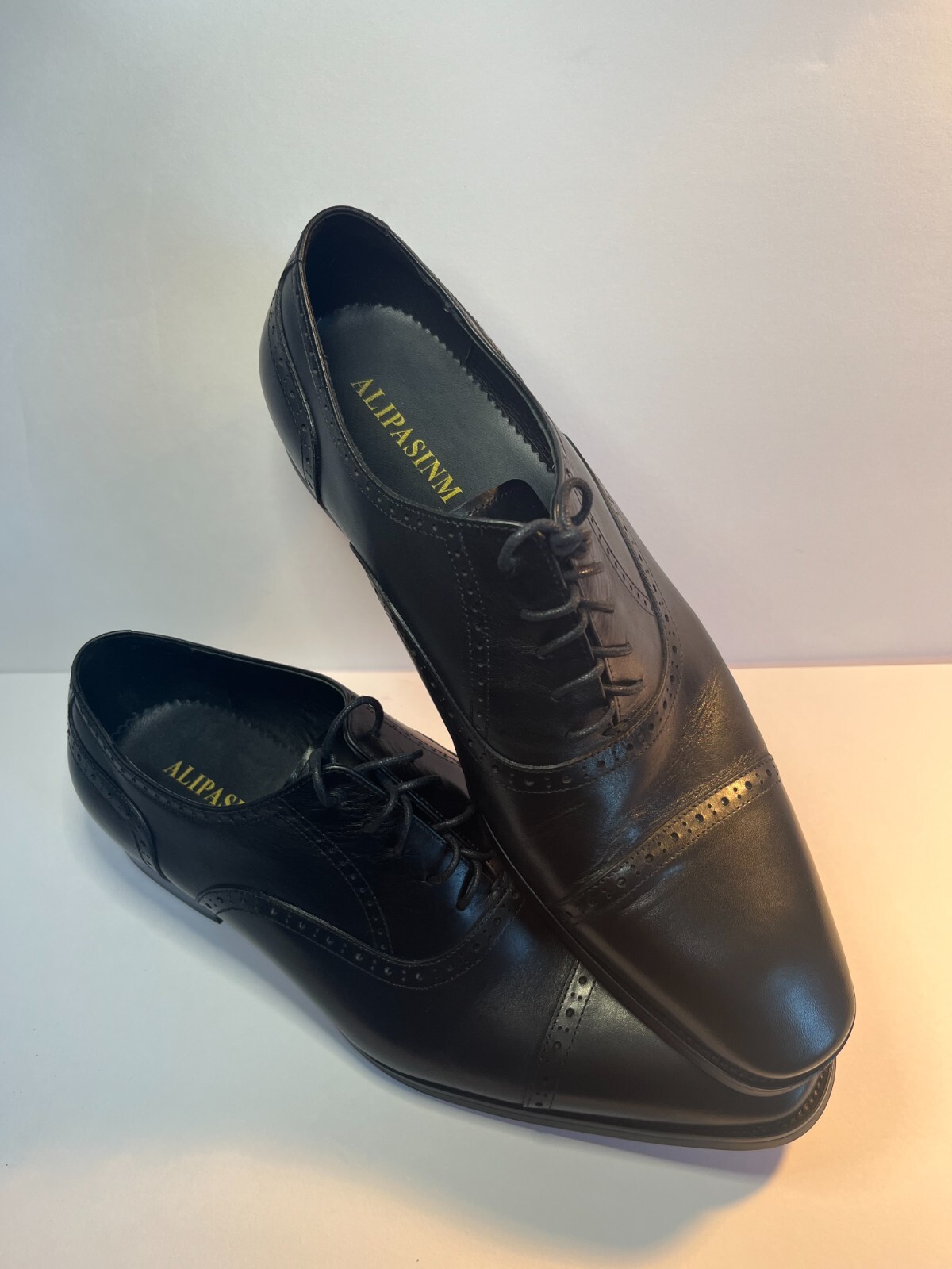 SAOLA OXFORD TOP TOE SCARPE US in pelle alipasinm taglia 12