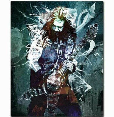 Zakk Wylde Heavy Metal Ozzy Heavy Metal Guitar Zakk Poster Metal Musicians Ebay