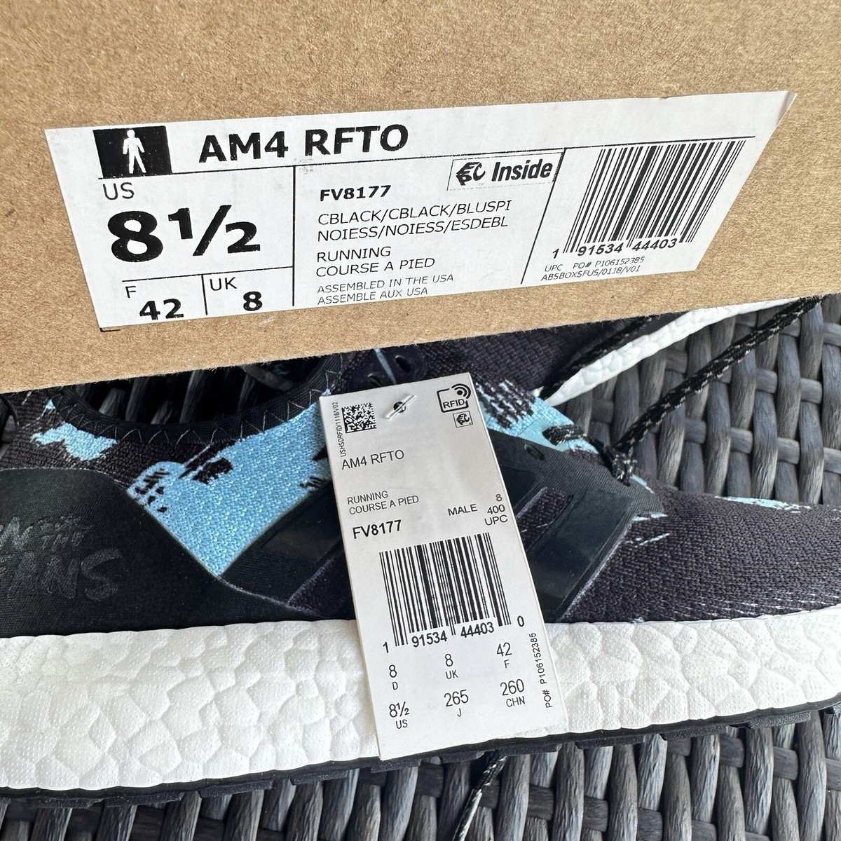Adidas Parley x Speedfactory AM4 Black Blue Spirit Men display picture 3