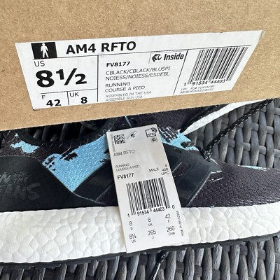Adidas Parley x Speedfactory AM4 Black Blue Spirit Men display picture 3