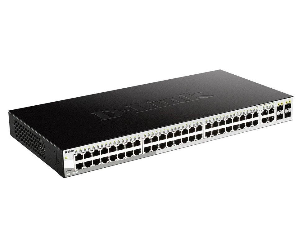 D-Link DGS-1210-52 - Network Switch, Managed, L2, Gigabit Ethernet (10/100/1000) - Image 2 of 3