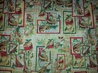 LINED WINDOW VALANCE CURTAIN 42X12 CHRISTMAS MUSIC SONG INSTRUMENTS HARP HOLLY