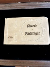 Antique Postcard Album Ricordo di Ventimiglia Scenes Places Italy 1900s Rare Lot