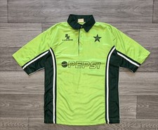 Pakistan Cricket 1990  s Player House Green Jersey Shirt Size Large