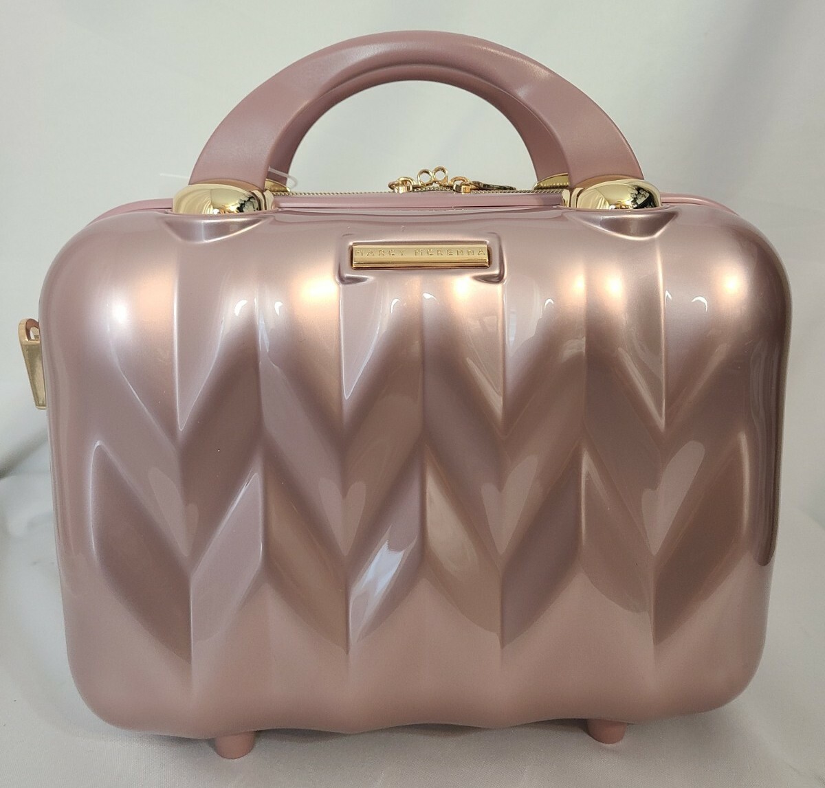 Marcy McKenna 2in1 Essential Milan Hardside Beauty CaseRose GoldNWT