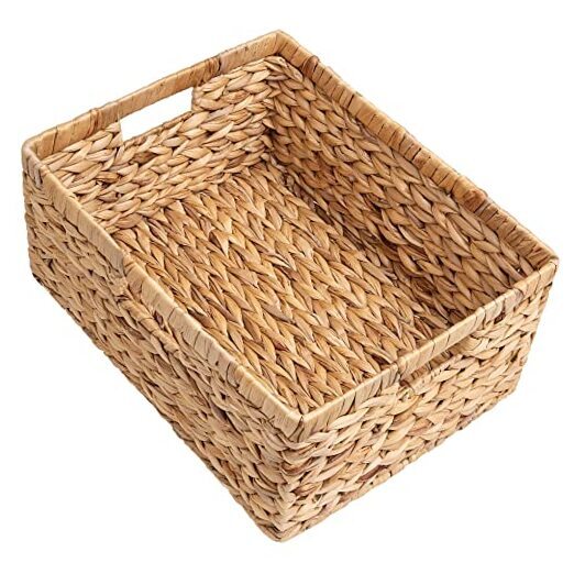 Jumbo Wicker Basket, Water Hyacinth 16 ½