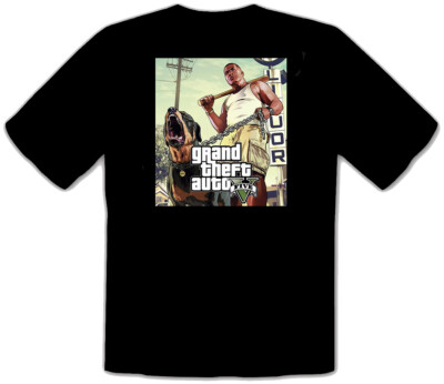 GTA V GTA 5 Grand Theft Auto 5 Rockstar San Andreas BLACK T-Shirt -130