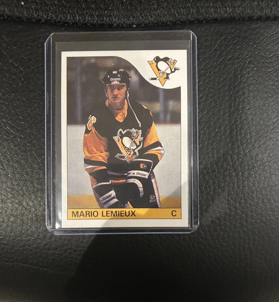 OPC 85-86 RE-PRINT  ROOKIE CARD RC 1985-86 #9 MARIO LEMIEUX NM-MT O-PEE-CHEE - Image 2 of 3