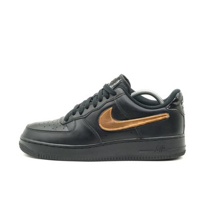 Nike Herren Air Force 1 Low Sneaker Schwarz/Bronze Limitierte Edition EU 42