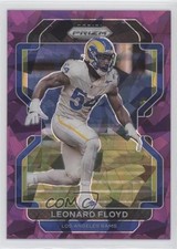 2021 Panini Prizm Purple Ice Prizm 189/225 Leonard Floyd #70 00gy