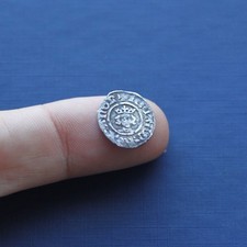 Hammered Silver Coin Richard 2nd Half Penny London Mint C 1377 AD