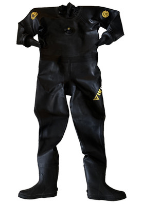 Viking Protech Rubber Drysuit Size 2  Large W Technical Commercial Diving Scuba