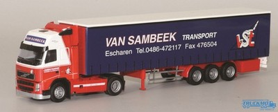 AWM Sambeek Volvo FH Globetrotter XL Planenauflieger 53076