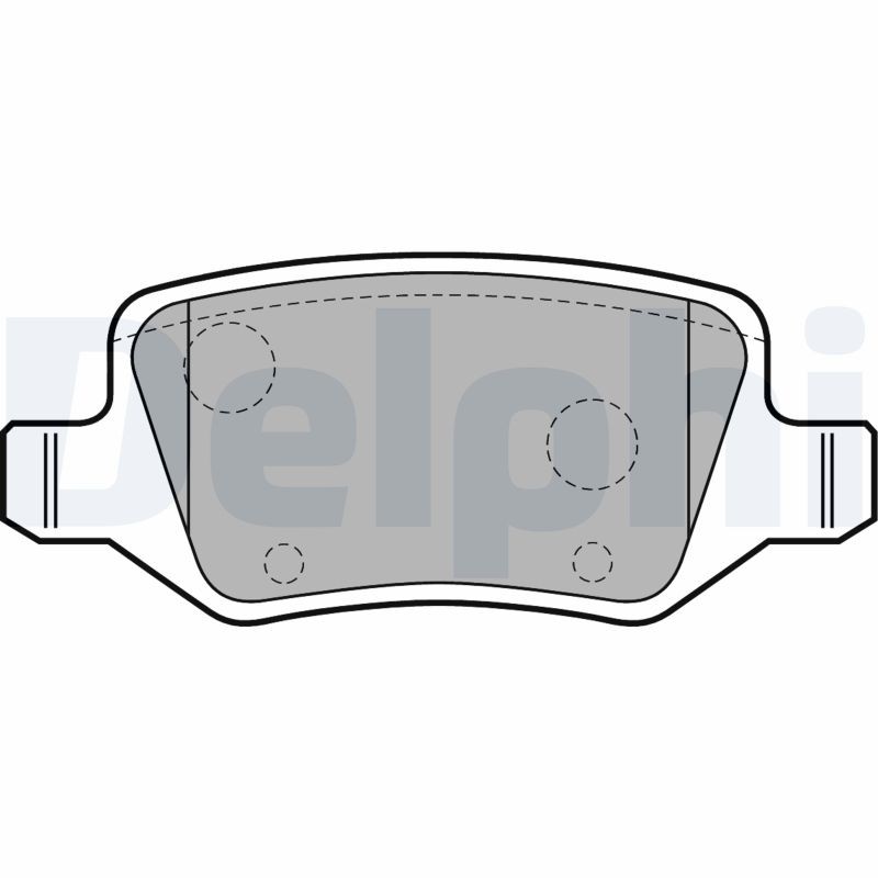 LP1741 DELPHI BRAKE PAD SET, DISC BRAKE REAR AXLE FOR MERCEDES-BENZ