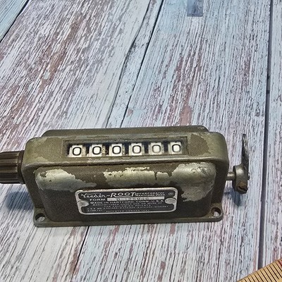 Vintage Veeder Root 6 Digit Mechanical Counter
