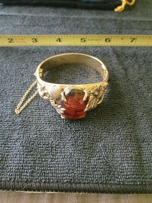 Whiting & Davis Topaz Clamp Bracelet