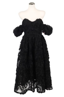 True Decadence Damen Kleid Gr. 32 (UK 6) Schwarz A-Linie Abendkleid Dress
