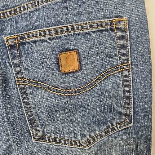 Carhartt Jeans 36x34 Loose Fit Straight Leg Mens Cotton Denim Work 101019 960 - Picture 7 of 11