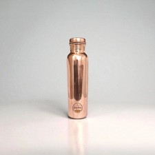 Pure Copper Water Bottle 1L Multiple Finish Ayurvedic Flask Leakproof