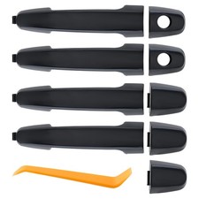 4x Exterior Outer Door Handle Black For 2002-2006 Toyota Camry Lexus ES300 ES330