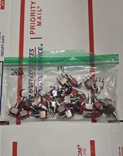 Lot of 24 C&K 7211 DPDT ON-ON-ON Subminiature Toggle Switches Gold Terminals NOS