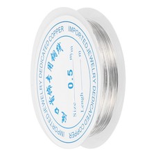 Copper Jewelry Wire 0.5mm Silver for Jewelry Making