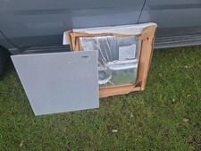 (2)-NEW VALCOM V-9022AS 2' x 2' LAY-IN CEILING SPEAKER WITH BACKBOX