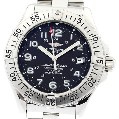BREITLING Super Ocean A17360 Date black Dial Automatic Men's Watch_916596